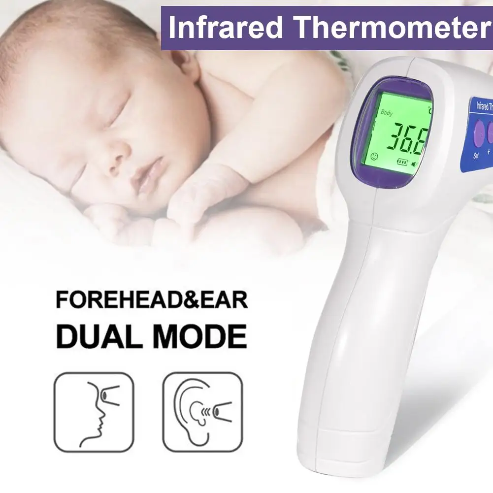 

Forehead Thermometer Digital Infrared Thermometer Non-Contact Electronic Thermometer For Adults Body Temperature Measurements