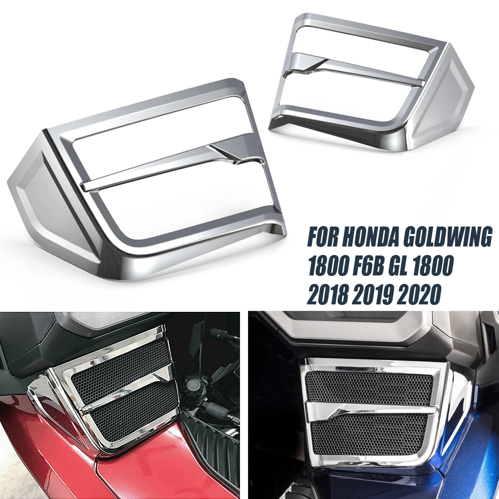 18 19 Chrome Speaker Grille For Honda Gl1800 Gold Wing 1800 Dct Tour Dct Tour Dct Airbag Covers Ornamental Mouldings Aliexpress