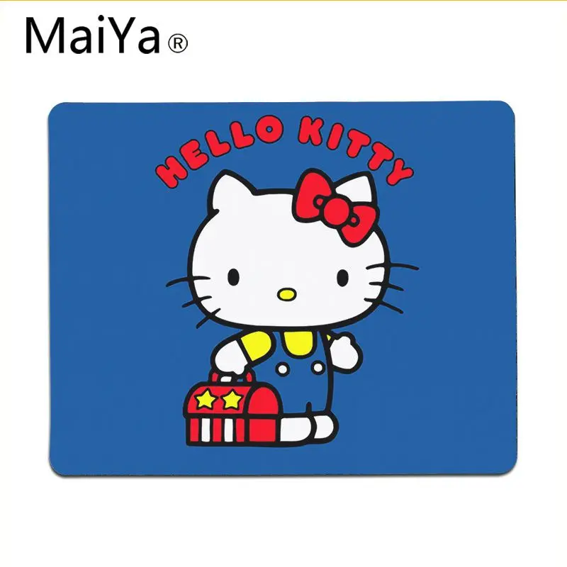 Maiya Высокое качество hello kitty кот DIY дизайн игровой с узором коврик для мыши большой коврик для мыши клавиатуры коврик