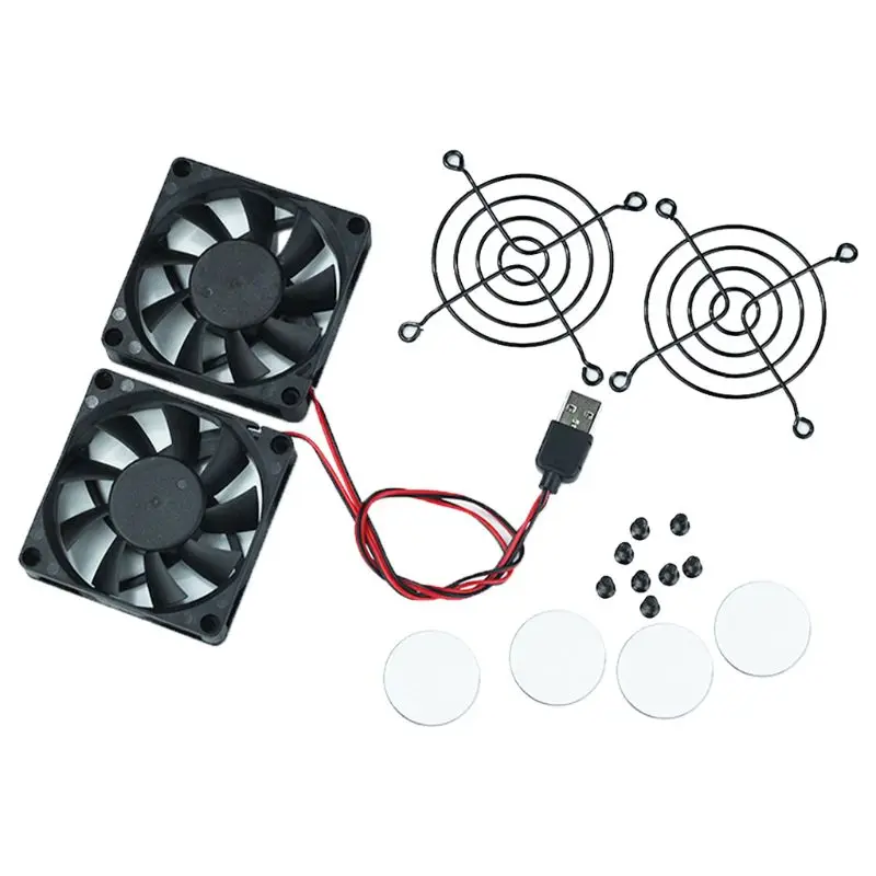 

1Set Cooling Fan USB Fan Cooler for A-SUS RT-AC68U/AC86U/AC87U/R8000 Router X6HA