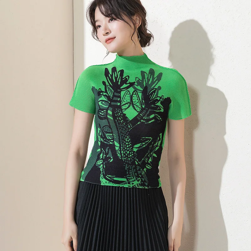 2020 summer New Printed Women T-shirt Tops Miyak