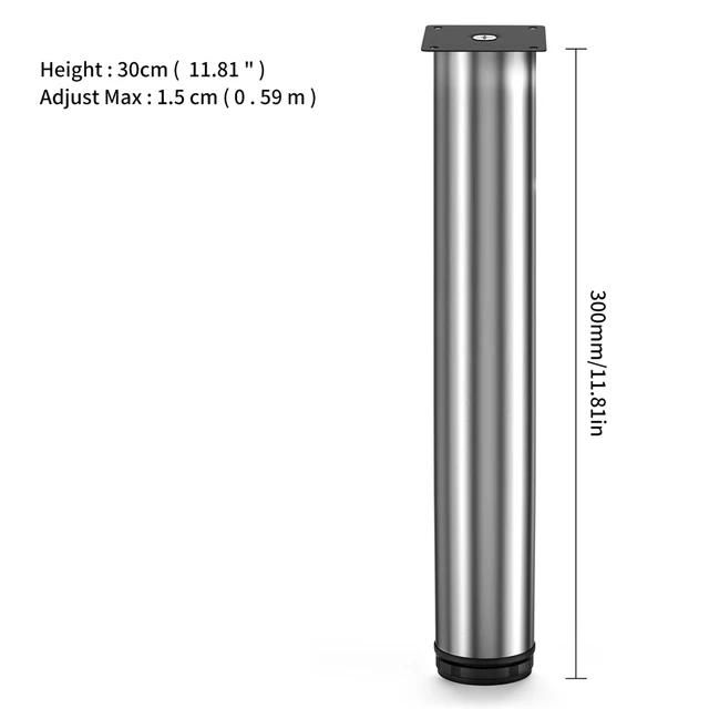 1Pcs 5-35CM Furniture Adjustable Cabinet Legs Stainless Steel Furniture Legs Table Sofa Bed Feet Furniture Replacement foot 30cm
