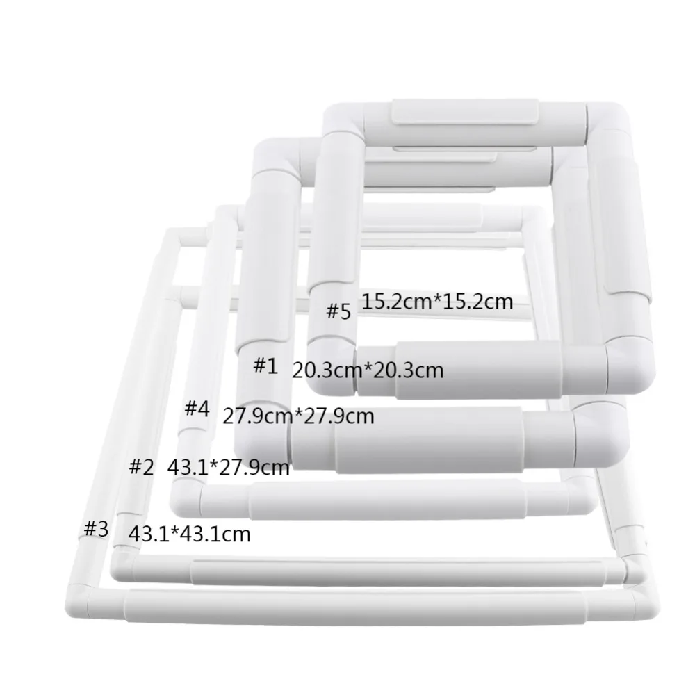 

Square Embroidery Frame Set Plastic diamond painting Cross Stitch Craft Tool Sewing Tools Handhold Hoop Sewing Craft DIY Tools