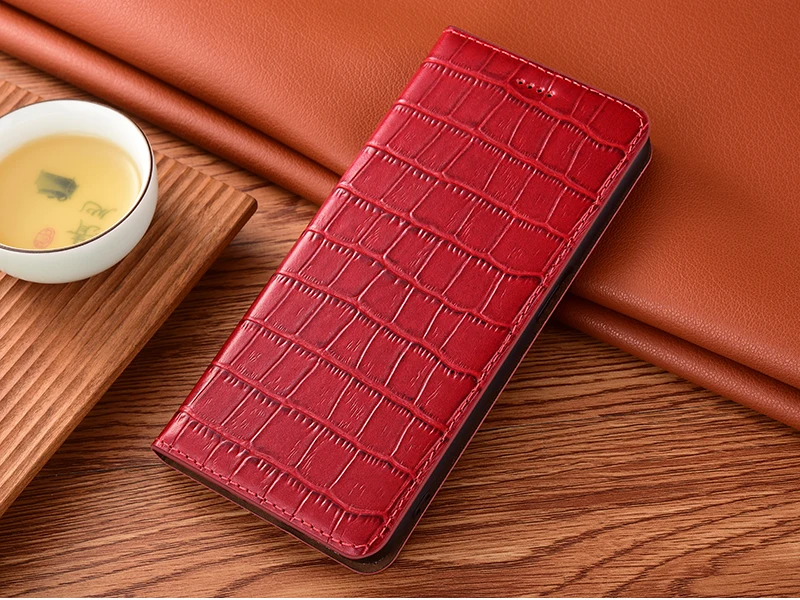 meizu cover Lattice Pattern Genuine Leather Magnetic Flip Cover For Meizu 15 16 16s 16xs 16T 17 18 18X 18s Pro Cases meizu cover