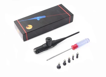 

8303 Button Version Red Dot Laser Boresighter Bore Sighter Collimator Laser Sight For Hunting .22 to .50 Caliber Rifies with Box