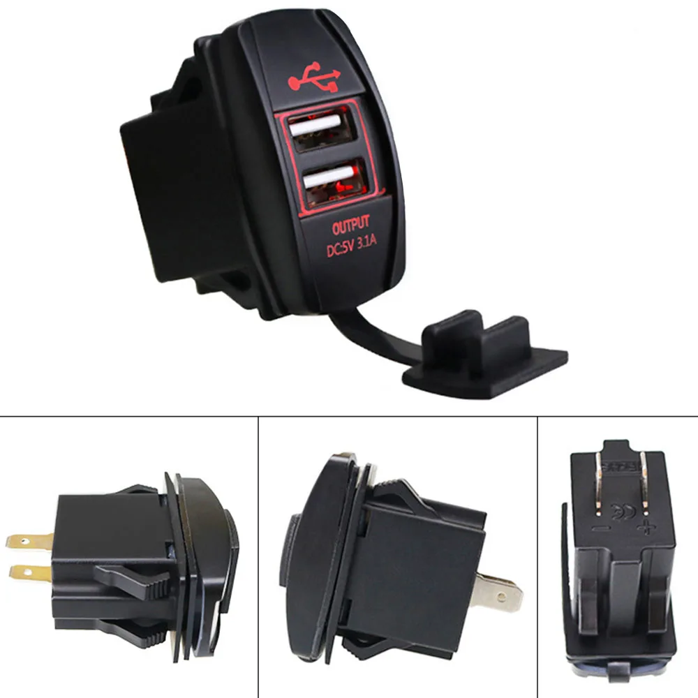 Adattatore accendisigari per auto 9 in 1, 3 porte USB-C, caricabatterie USB con voltmetro, presa 12V/24V, ricarica rapida | Leroy Merlin