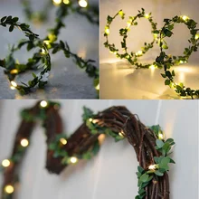 Guirlande lumineuse à piles pour décoration de mariage, 2M, usage extérieur, fournitures rustiques pour fête de vacances