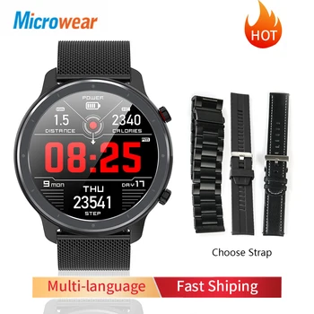 

New arrival Microwear L11 Smart Watch Full Touch Screen Sport Tracker Heart Rate bluetooth Waterproof IP68 Men Smartwatch