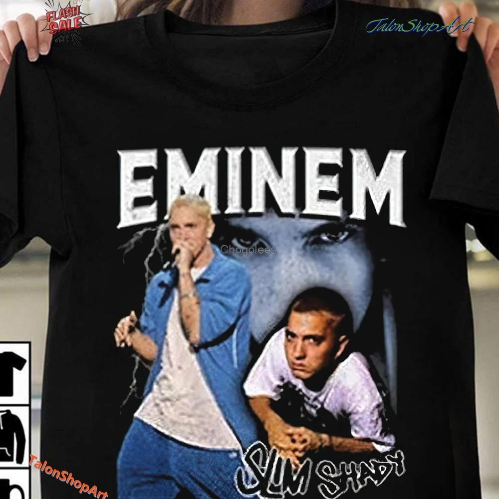Футболка Эминем Slim Shady Hypebeast винтажная рэперская рубашка в стиле 90-х забавная
