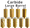 RolinStar 6.6 Large Barrel Gold Tungsten steel Carbide nail drill bits Nail Art Tools Burrs 3/32" Manicure Accessories 2
