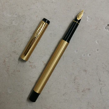 

Old Stock WZ Fountain Pen Ink Pen Fine Nib 2007S Stock Gold Color Stationery Office school supplies