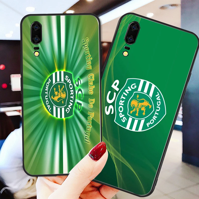 Чехол для телефона FC Sporting Clube de Portugal huawei P10 P20 P30 Pro черный мягкий чехол из ТПУ DIY Honor 10