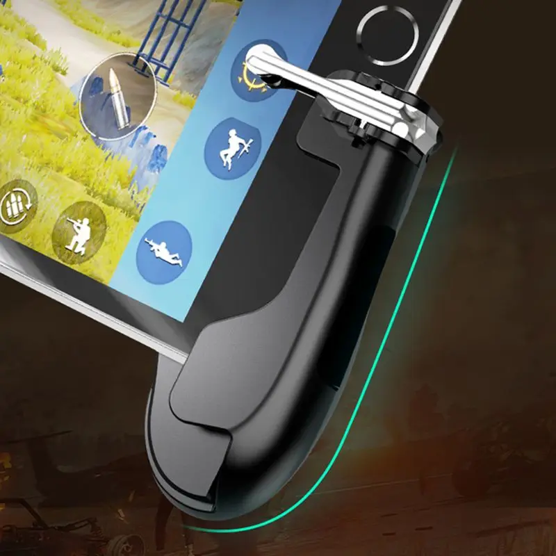  H2 Mobile Phone Gamepad for PUBG Gaming Aim Key Trigger Shooter Controller for Tablet PC