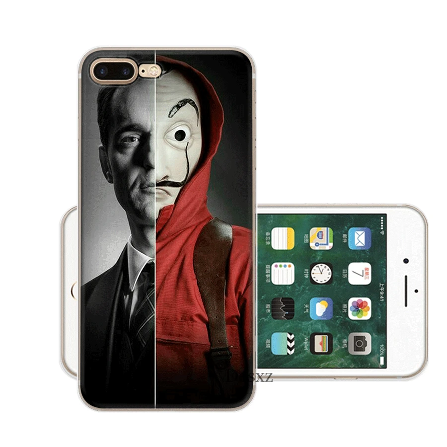 Мобильный чехол для iPhone X XS Max XR 6 6S 7 8 Plus 5 5S SE жесткий чехол ТВ серии деньги Heist House Of paper Shell