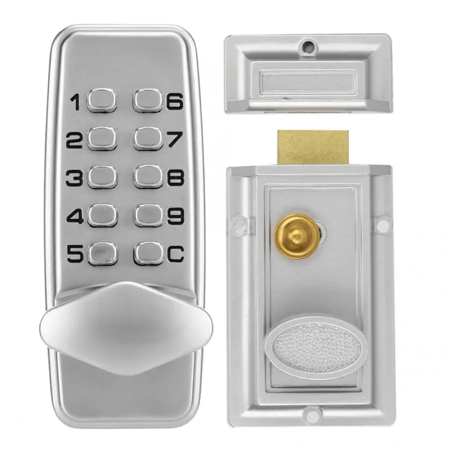 

2 - 4 Digits Mechanical Code Lock Cabinet Indoor Outdoor Door Password Security Coded Lock for 10-60mm Door Looks