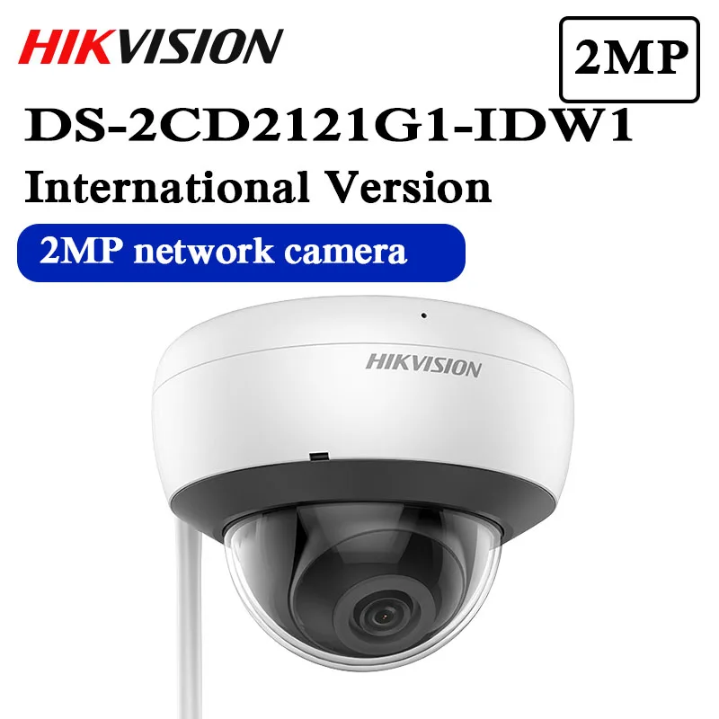 Hikvision DS-2CD2121G1-IDW1 2MP купольная wifi IP камера беспроводная с sd-картой слот H.265+ IR 30 м Водонепроницаемая CCTV камера безопасности