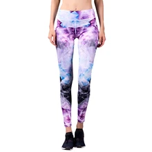 1 шт., модные штаны для йоги, эластичные, для фитнеса, обтягивающие, для бега, спортивные штаны для женщин, индивидуальные ткани, дышащие, удобные