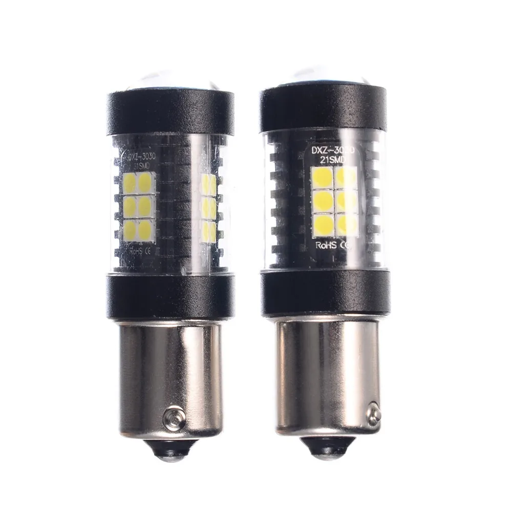 2 шт. 3030 21smd 1156 Высокая мощность 6500k Супер Белый светодиодный противотуманный светильник s дальнего света противотуманный светильник s ходовой светильник лампы для автомобиля# YL10
