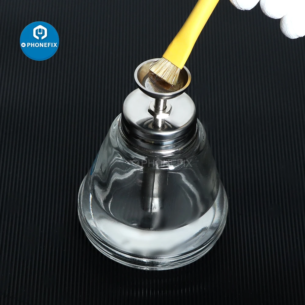 PHONEFIX 휴대폰 수리 유리 병 펌프 디스펜서, Acohol, 아세톤 클렌저, 광택 리무버, 메이크업 리무버 도구, 100ml