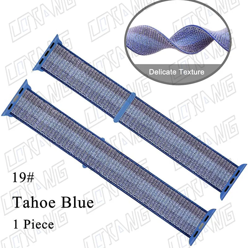 Браслет для IWO 8 IWO 9 IWO 8 Plus - Цвет: 19 Tahoe Blue