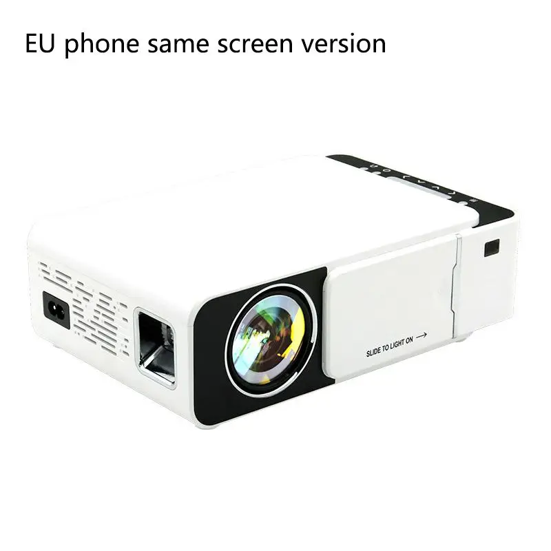 

AU/UK/US/EU Phone Same Screen Version Portable Mini LED Projector Video Projector With 800*480 Resolution For Home/Office!