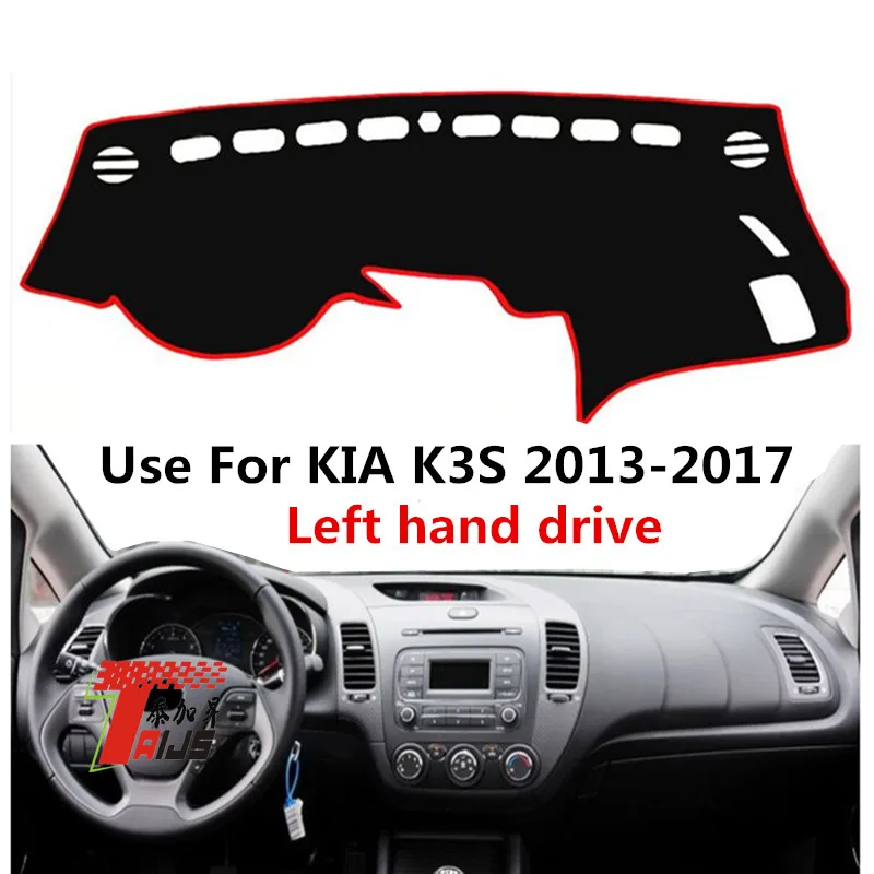 

TAIJS Factory Sport Good Quality Polyester Fibre Car Dashboard Cover For KIA K3S 2013-2017 Left hand drive