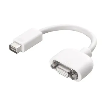 

Mini DVI to VGA Adapter Male-Female Monitor Video Adapter Cable for Apple MacBook White for Multimedia Use