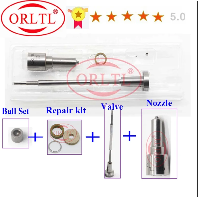 

Auto Fuel Injector Injector Overhaul Kits Nozzle DLLA133P2379 (0433172379) VALVE F00RJ02472 For 0445120347 0445120348