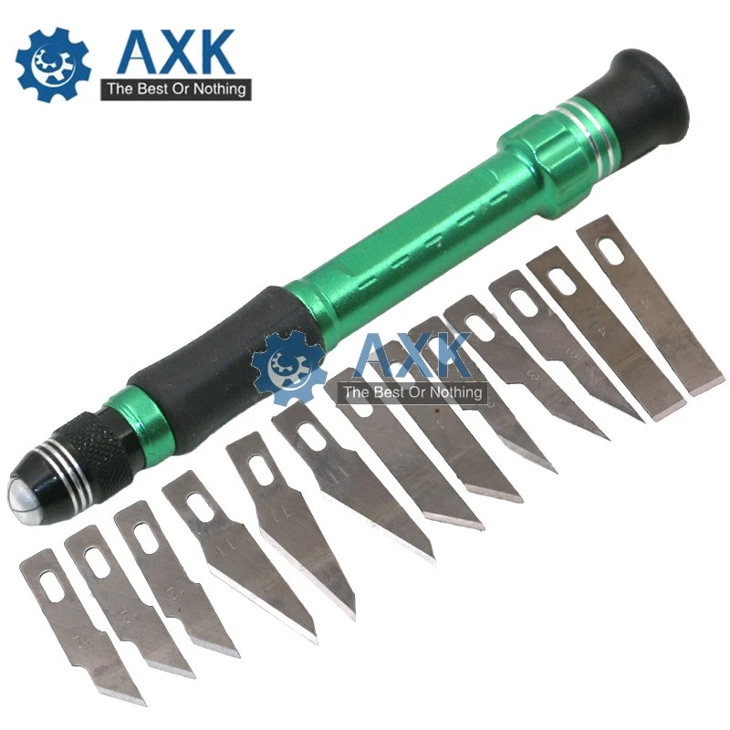 

14Pcs/Set Carving Knife Set Multi-purpose PC Hobby Knife Chisel Woodworking Hand Tools 13pcs Blades LT369