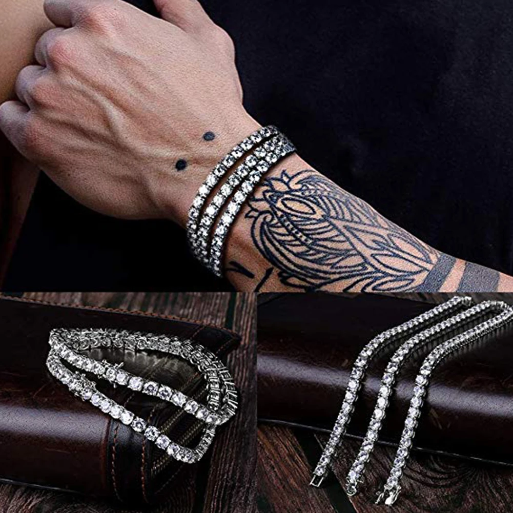 Женский теннисный браслет, красочный кристалл, циркониевая цепочка, Круглый, модный, прочный, роскошные ювелирные аксессуары, подарок