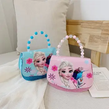 

2020 New Girls Cute Shoulder Bag Children Cartoon Elsa and Anna Handbag Kids Tote Girls Shoulder Bag Mini Bag Wholesale