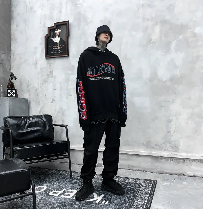 High Street Funeral Ретро Рок Burr старый промытый хип хоп толстовки с капюшоном для мужчин и женщин повседневный Топ