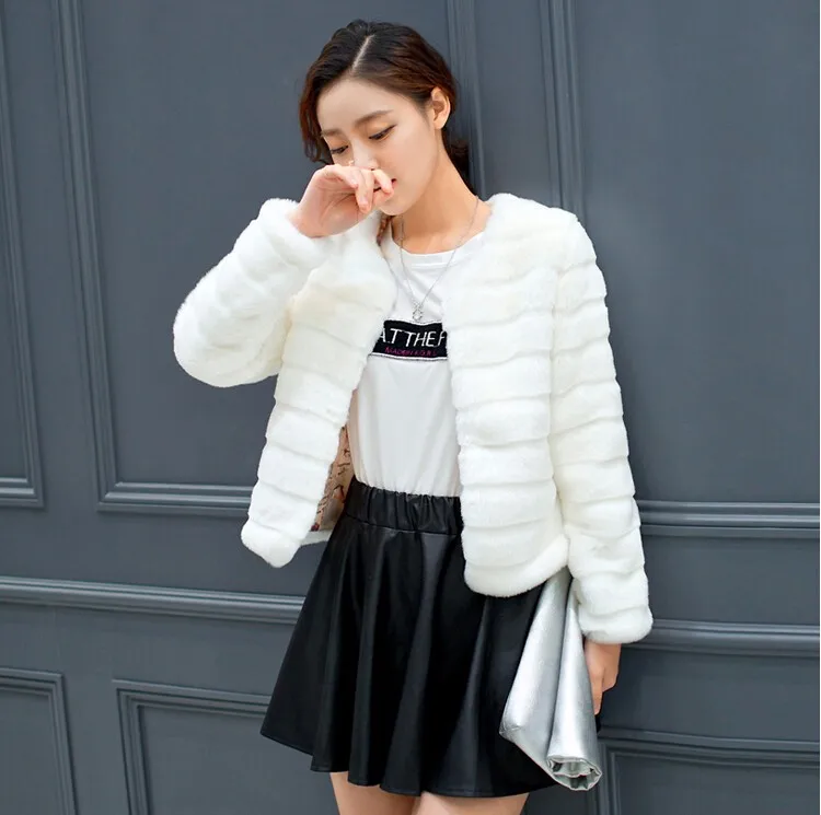 Manteau femme hiver осеннее кожаное короткое плюшевое пальто большого размера женское кожаное пальто с мехом травы