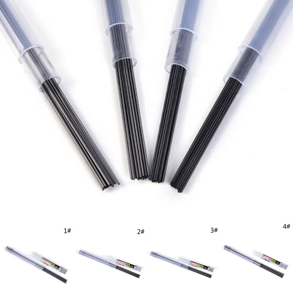 2Pcs 11cm 2B/HB 0.5mm/0.7mm Pencil Lead A Refill Tube Automatic Pencil Lead Style For School Or Office Use