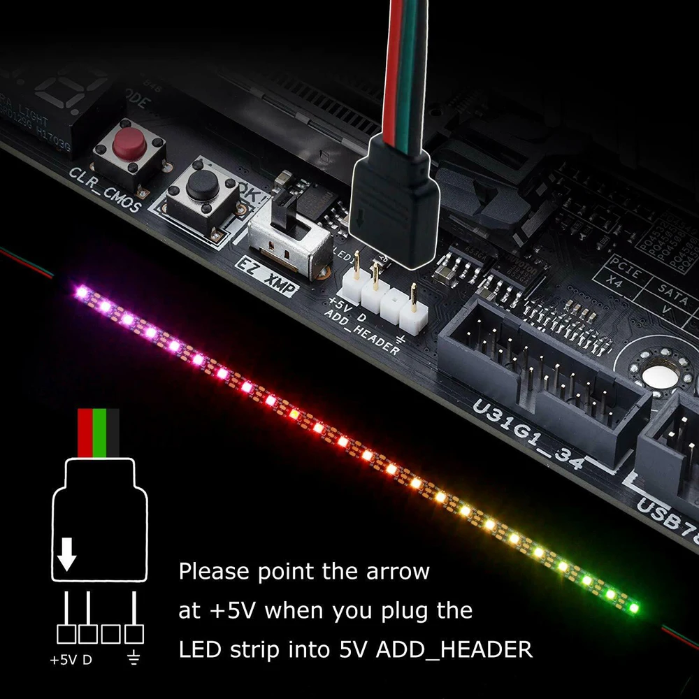 Addressable Rgb LED Strip Digital light 