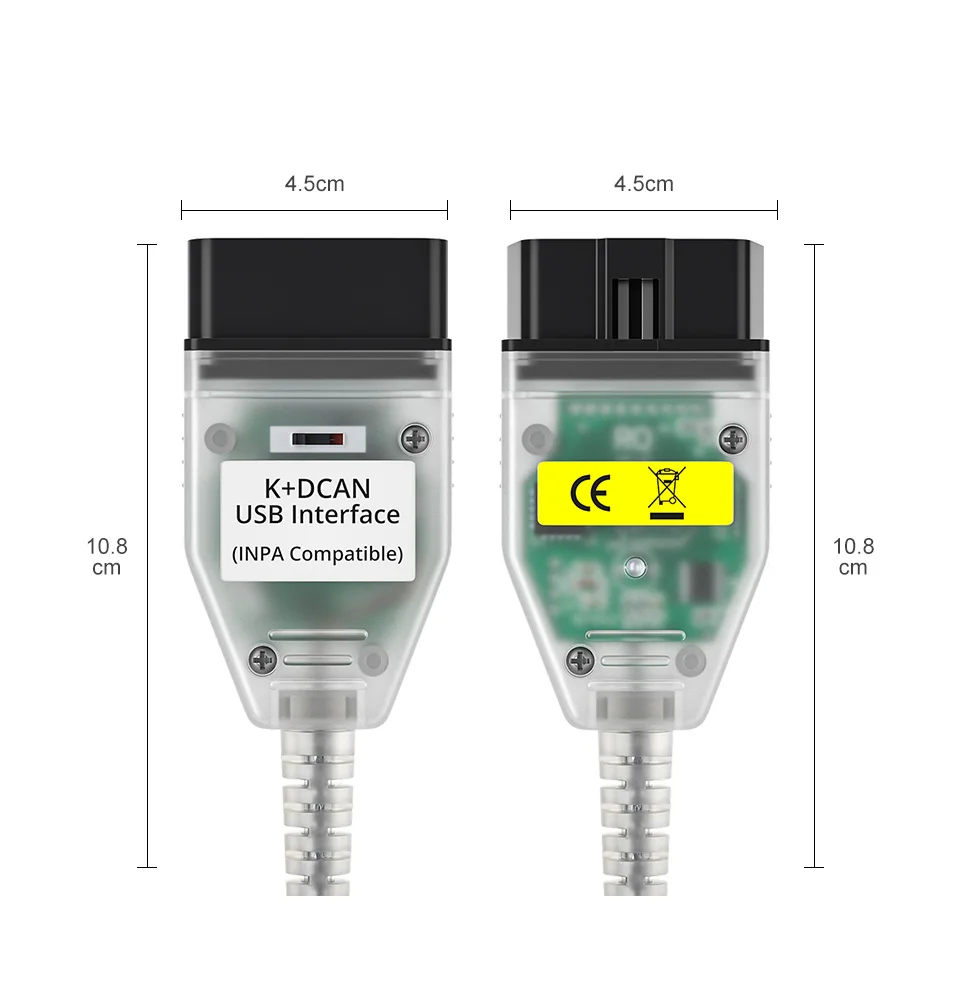 Для BMW INPA K + CAN с чипом FT232RL DCAN USB интерфейса плюс 20 контактный 16 адаптер OBD2 разъем