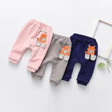 Штаны для малышей Тонкие штаны-шаровары для младенцев на весну и осень штаны из полипропилена верхняя одежда из чистого хлопка для детей 1-3 лет Большие Штаны-шаровары