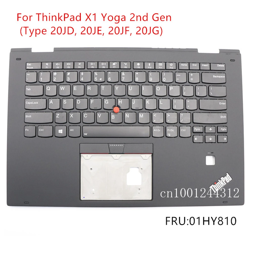 Для ThinkPad X1 Yoga 2nd Gen(тип 20JD, 20JE, 20JF, 20JG) упор рук верхний чехол клавиатура ободок крышка 01HY810