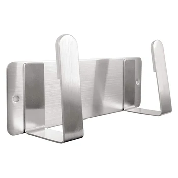 

Pot Holder, Wall-Mounted 304 Stainless Steel Lid Organizer Bracket, Punch-Free, Kitchen Cooking Utensils Tool