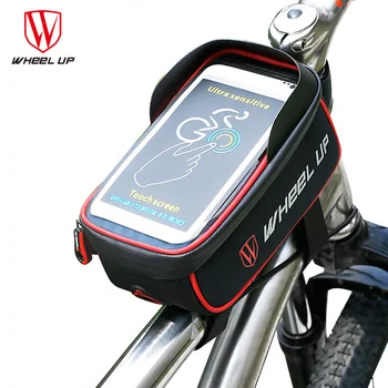 

WHEEL UP Rainproof Front Zipper Bike Bag MTB Mountain Cycle Touch Screen Phone Bags Waterproof GPS Cycling Pouch Panniers