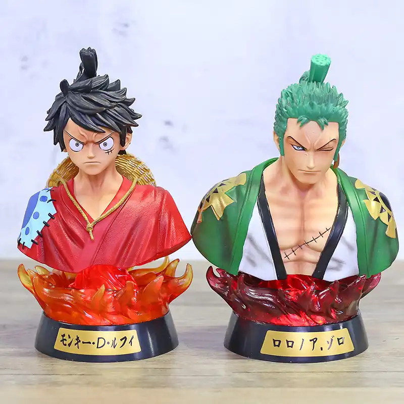 ワンピースモンキー D ルフィロロノア ゾロバストスタチュー光pvcフィギュア模型玩具コレクション アクション トイ フィギュア Aliexpress