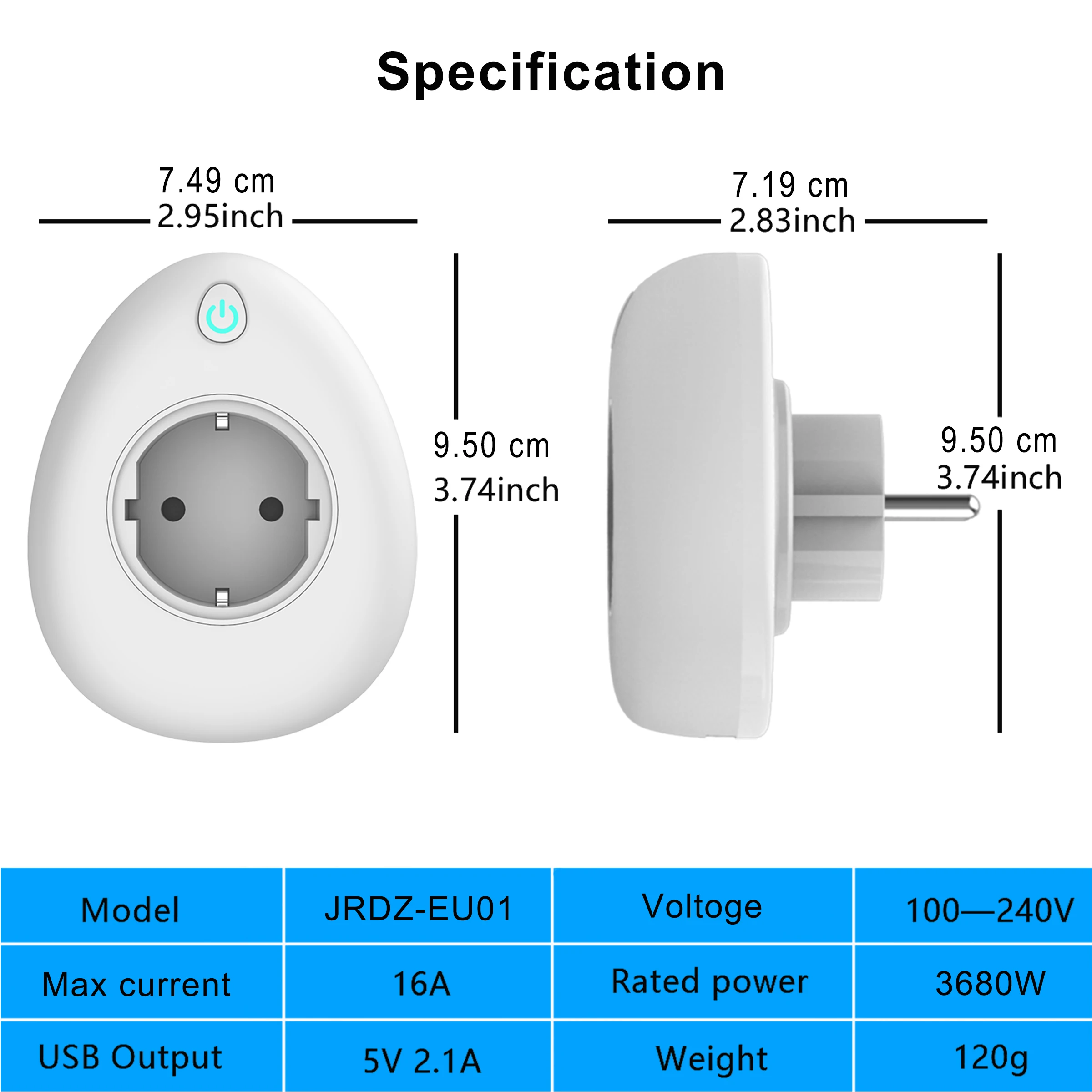 Wi-Fi Разъем Smart power розетка EU 16A с монитором питания USB порт умный дом приложение Tuya дистанционное управление работает с Alexa Google Home