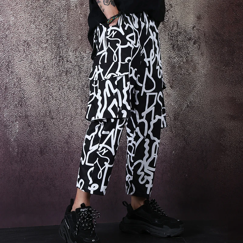 S-6XL! Loose shirt print long sleeve shirt fashion big brand casual shirt original trend shirt