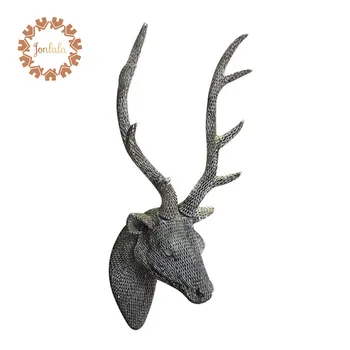 

Painting Resin Deer Wall Decoration Hanging Wall Animal Head Resin Resin Wall Ornaments Home Accessories