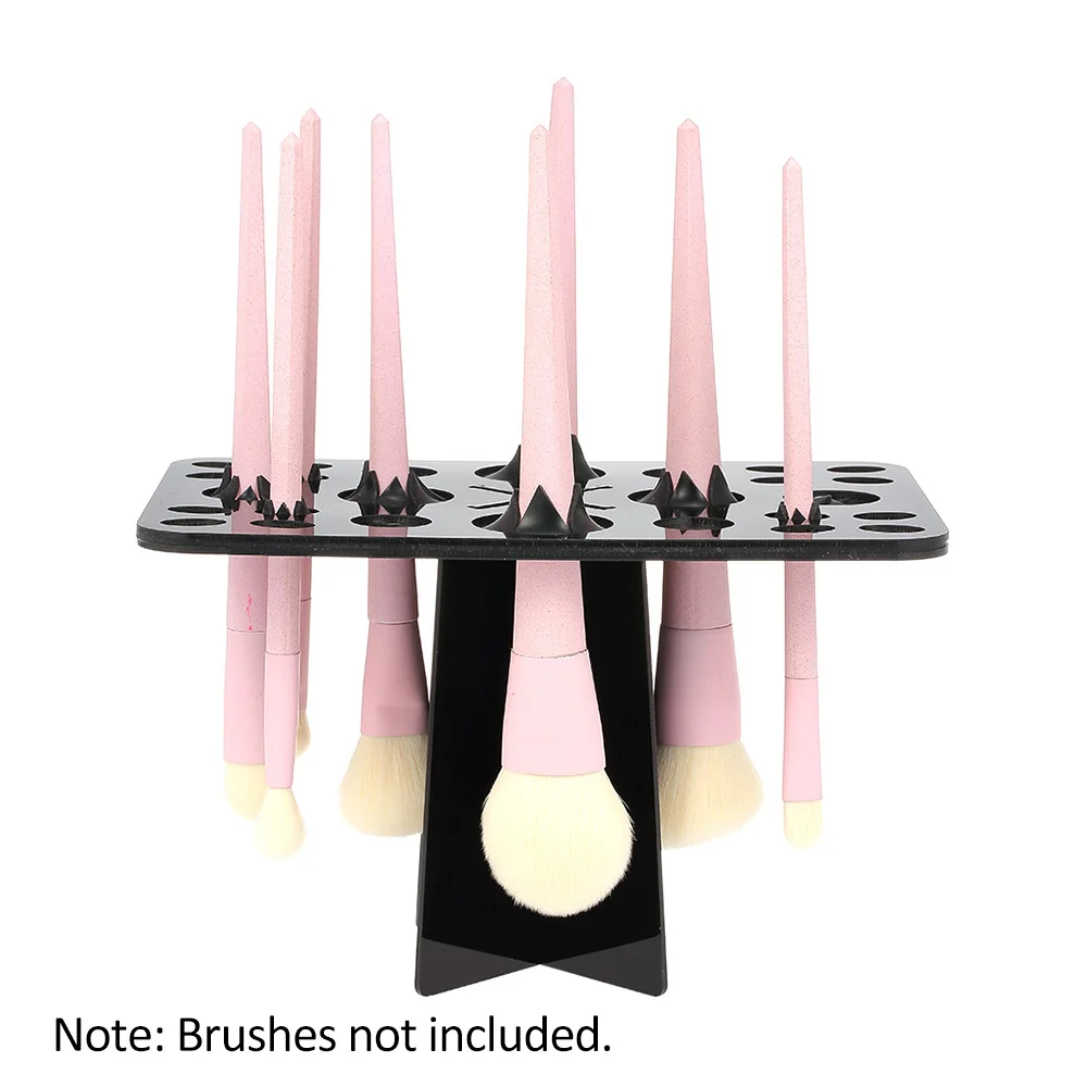 

26 Hole Makeup Brush Holder Drying Rack Makeup Cosmetics Brushes Organizer Shelf Acrylic Make Up Tree Brushes Stand Storage