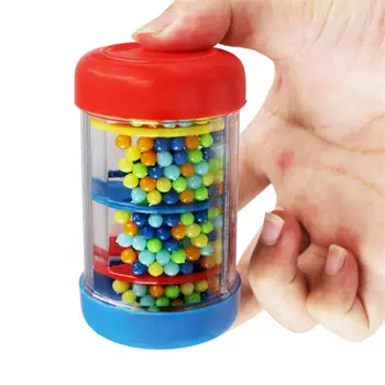 

9cm Single Section Sound Rainmaker Shaker Colorful Rain Stick Musical Instrument Early Learning Music Toy Gift