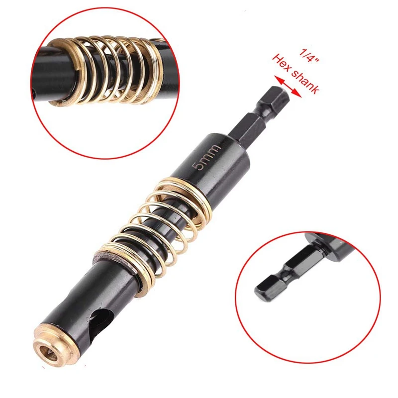 EASY-2Pcs Самоцентрирующиеся шарнирные сверла набор сверл для сверления дерева и пластика 1/4 дюйма шестигранный хвостовик(5 мм