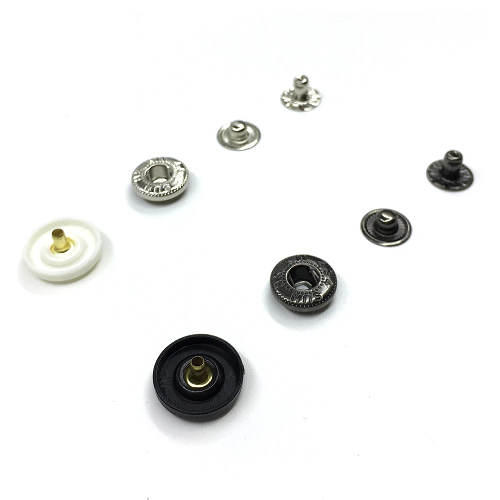 50sets Snaps top cover Black and white nylon material Buttons Plastic snaps button Rivet Button accessories T3T5 T8 button 4