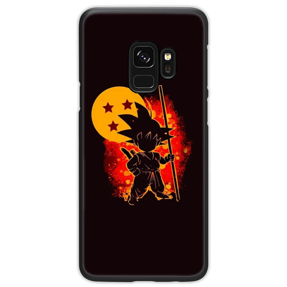 Японский Драконий жемчуг Z Super Son Goku силиконовый черный чехол для телефона Samsung S6 S7