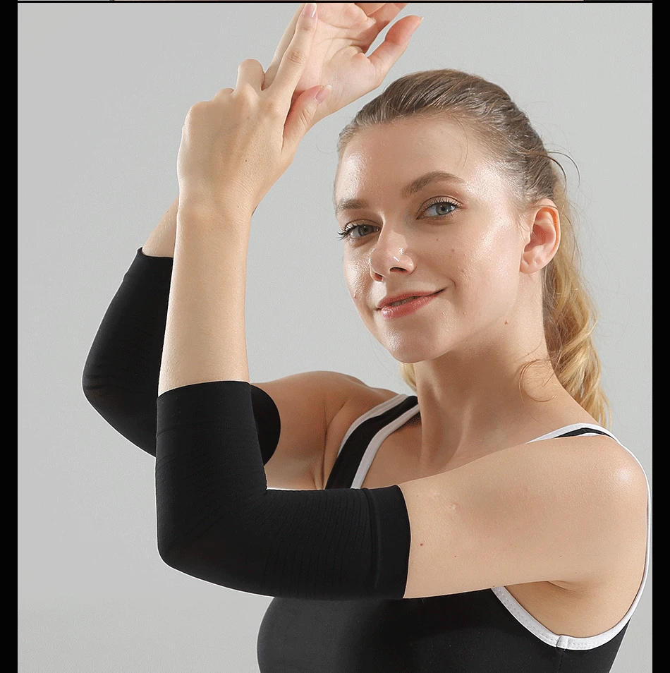 Cross Border Amazon Pressure Socks 420D Thin Arm Sleeve Beam Arm Sports Elbow Guard Plastic Elasticity Beauty Arm Sleeve